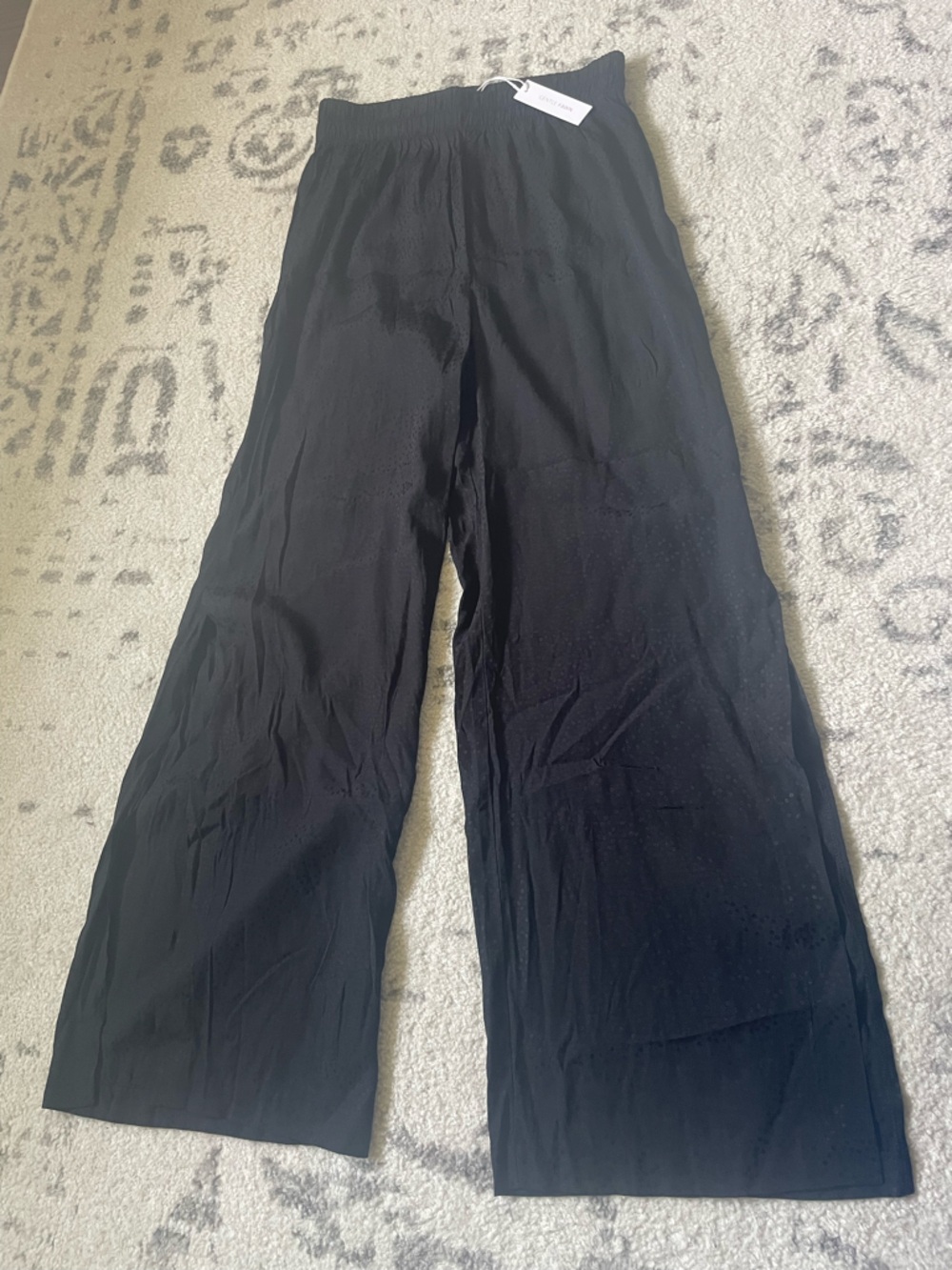 Gentle Fawn Black Wide-Leg Elastic Waist Pants